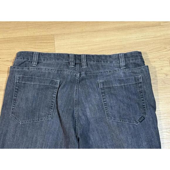 5.11 Tactical Jeans Men 38 x30 Black Defender Flex Slim Denim Pants Charcoal - Picture 8 of 9